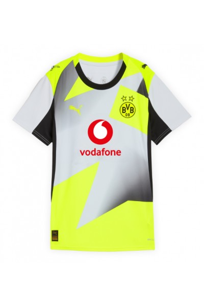 Borussia Dortmund Maximilian Beier #14 Jalkapallovaatteet Naisten Vieraspaita 2025-26 Lyhythihainen Borussia Dortmund Maximilian Beier #14 Jalkapallovaatteet Naisten Vieraspaita 2025-26 Lyhythihainen